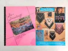 Be Dazzling Alibeck Fringe Beading Seed Bugle Beads Beadwork Pattern 2 Book Lot