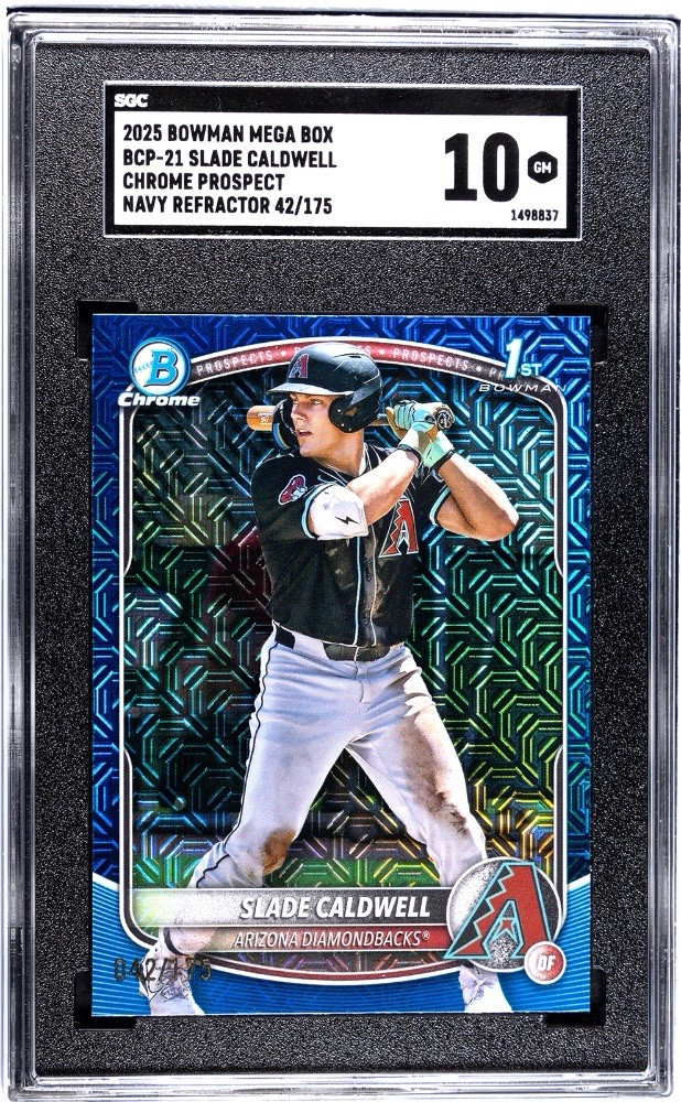 2025 bowman 1st slade caldwell Mojo Navy /175