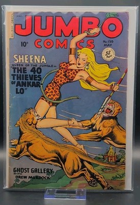 Jumbo Comics #135 Golden Age Sheena The 40 Thieves of Ankarl Lo Drew Murdoch