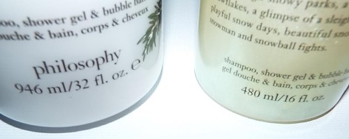 Philosophy White Pear 16oz Very Merry Holiday 32oz Shampoo Shower Gel Bubble NEW - Picture 3 of 3