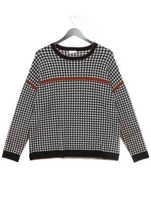 Gerry Weber Women's Jumper XL Multi Geometric 100% Other Crew Neck Pullover