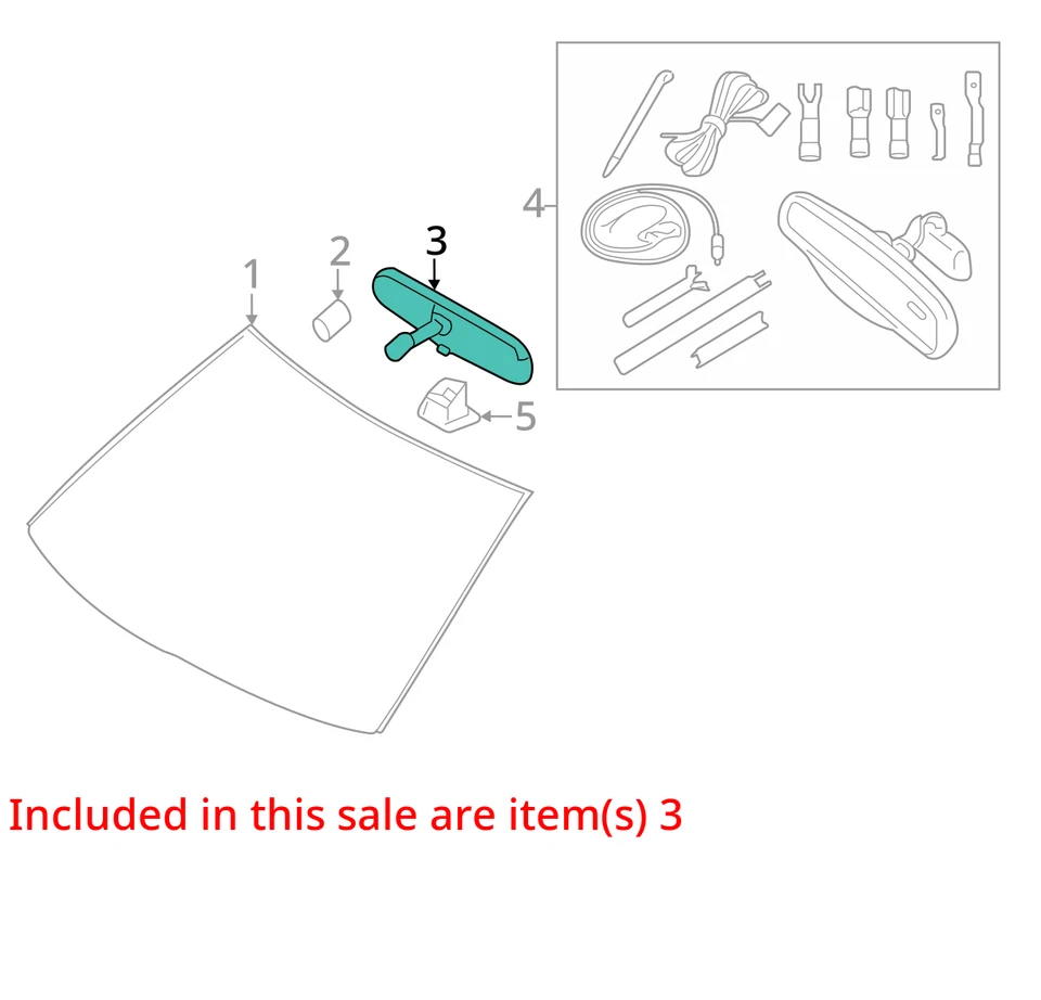 Espejo retrovisor atenuación automática OEM 06-11 LINCOLN & TOWN CAR 1277148 Foto 3 de 4