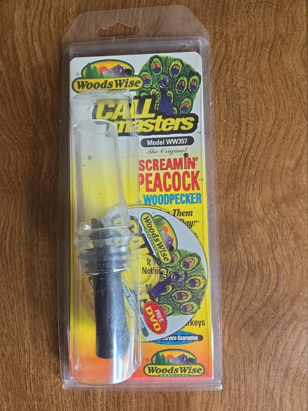 1997 WOODS WISE SCREAMIN' PEACOCK AND GAME CALL WW357 CALLMASTER'S SPRING & FALL