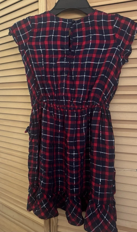oshkosh b'gosh Plaid Red Girl’s Dress Sz 10 - Image 2 of 3