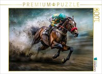 Calvendo Puzzle Powerful And Dynamic On The Racetrack | 1000 Pieces, Finished Si
