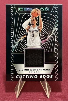 2024-25 Obsidian Victor Wembanyama Cutting Edge Game Worn/Used Patch /249 Spurs