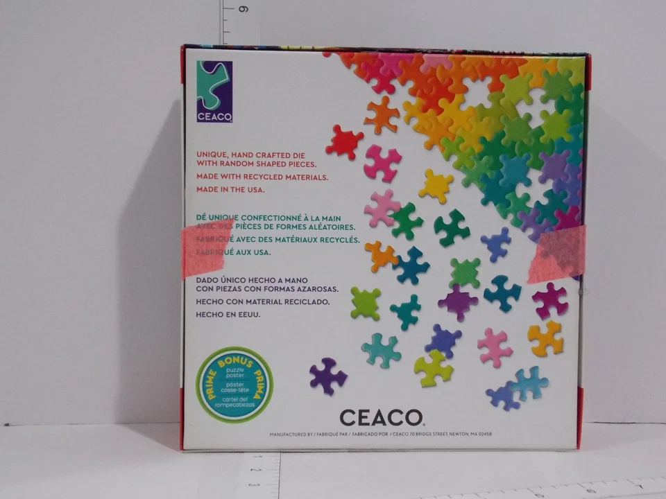 Ceaco 550 Piece Puzzle France Colorful Canal Houses Not Verified Complete - Image 2 of 2