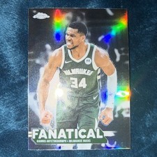 2025 Topps Chrome Giannis Antetokounmpo Fanatical #FAN-2 SSP Case Hit Bucks