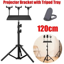 DVD Projector Bracket Laptop DJ Tripod Stand Adjustable Height with Tripod Trays