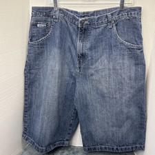 Joker Brand MENS SIZE 38 Baggy Shorts Grunge Skater Hip Hop Blue VINTAGE Y2K