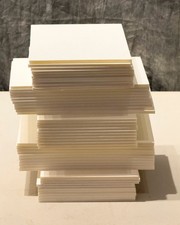 50 planches / planches de support tapis 5 x 7 sans acide - blanc - encadrement photo / impression d'art