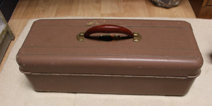 Vintage Liberty 17" Cantilever Heavy Duty Steel Chest Tackle Box USA