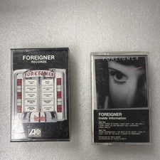 Foreigner Records Inside Information Cassette Tape 1982 Atlantic Records Lot