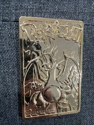 1999 Pokémon 23K Gold Plated Trading Card - #6 Charizard - Burger