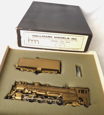 Hallmark Models Brass Wabash 2800 Series M-1 4-8-2 Steam Locomotive & Tender LN