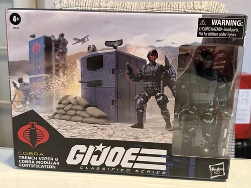Hasbro GI Joe Classified Series Cobra Trench Viper And Modular Fortification