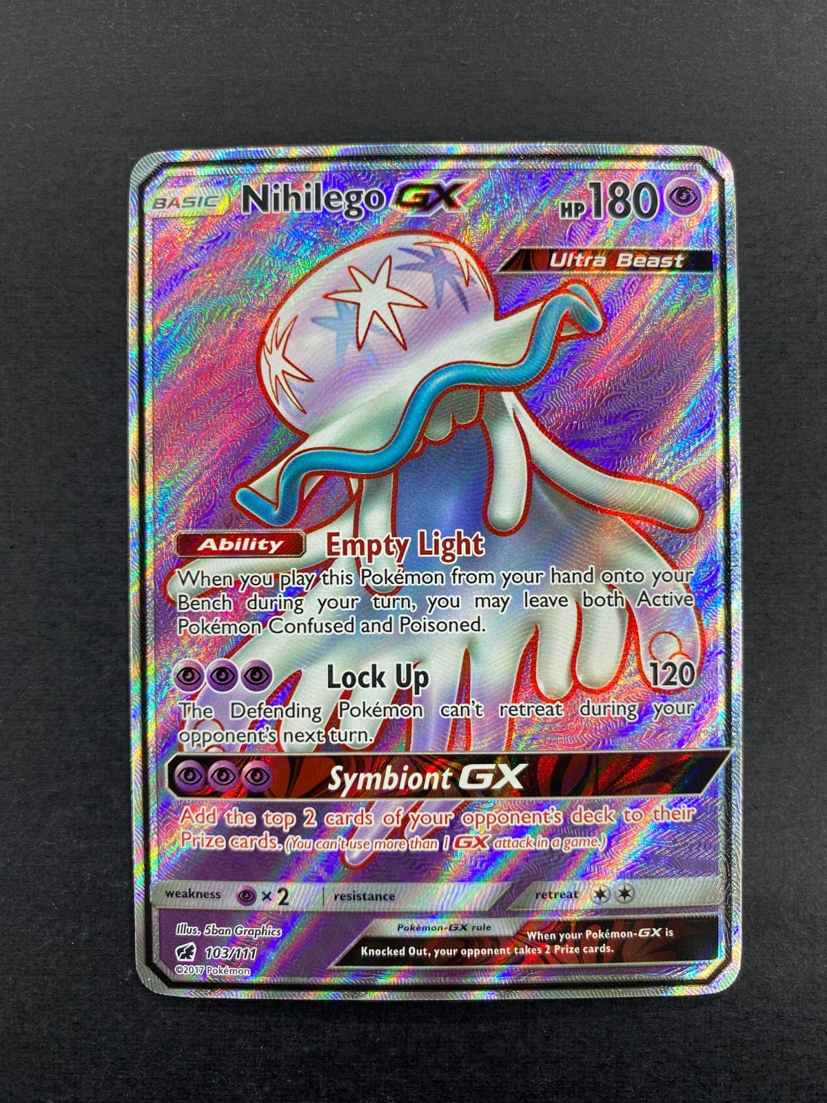 Nihilego GX 2017 Sun & Moon: Crimson Invasion #103/111 Holo (Full Art) Price Guide - Sports Card Investor Nihilego GX 2017 Sun & Moon: Crimson Invasion #103/111 Holo (Full Art) Price Guide - Sports Card Investor