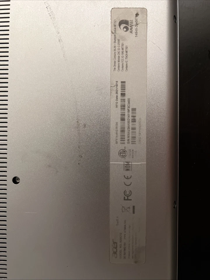 Portátil para juegos Acer Swift X RTX 3050TI 16 GB AMD Ryzen 7 5800U Creator 512 GB Foto 3 de 3