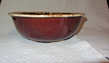 Vintage Hull Brown Drip Glaze Bowl Oven Proof Pottery 10
