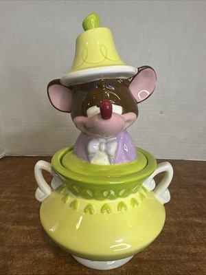 2005 Alice In Wonderland Dormouse Canister Cookie Jar RARE Disney