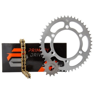 Primary Drive 102261021698a3-e9e1da Chain&Sprkt Kit-Steel Rear/Gold X-Ring Chain