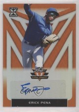 2020 Leaf Valiant Orange Prismatic 35/75 Erick Pena #BA-EP1 Auto mm8