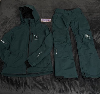 Burton AK 2L Women s [MED] Ski Snowboard Set Jacket & Pants Emerald Green Summit
