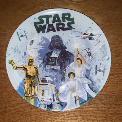 Pottery Barn Kids 2010 Star Wars Tabletop Plate Plastic Children’s 9” Round 