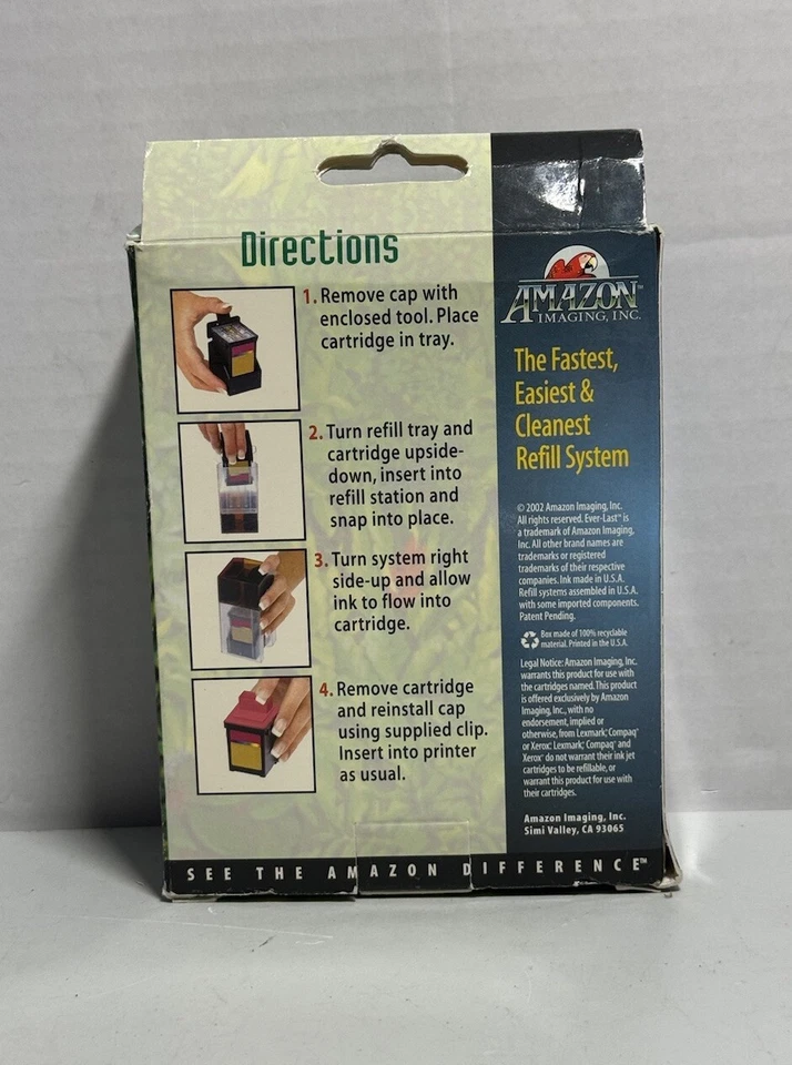 Ever Last Ink Cartridge Color Refill Kit Lexmark Compaq Xerox ATL-85 NOS - Image 2 of 2