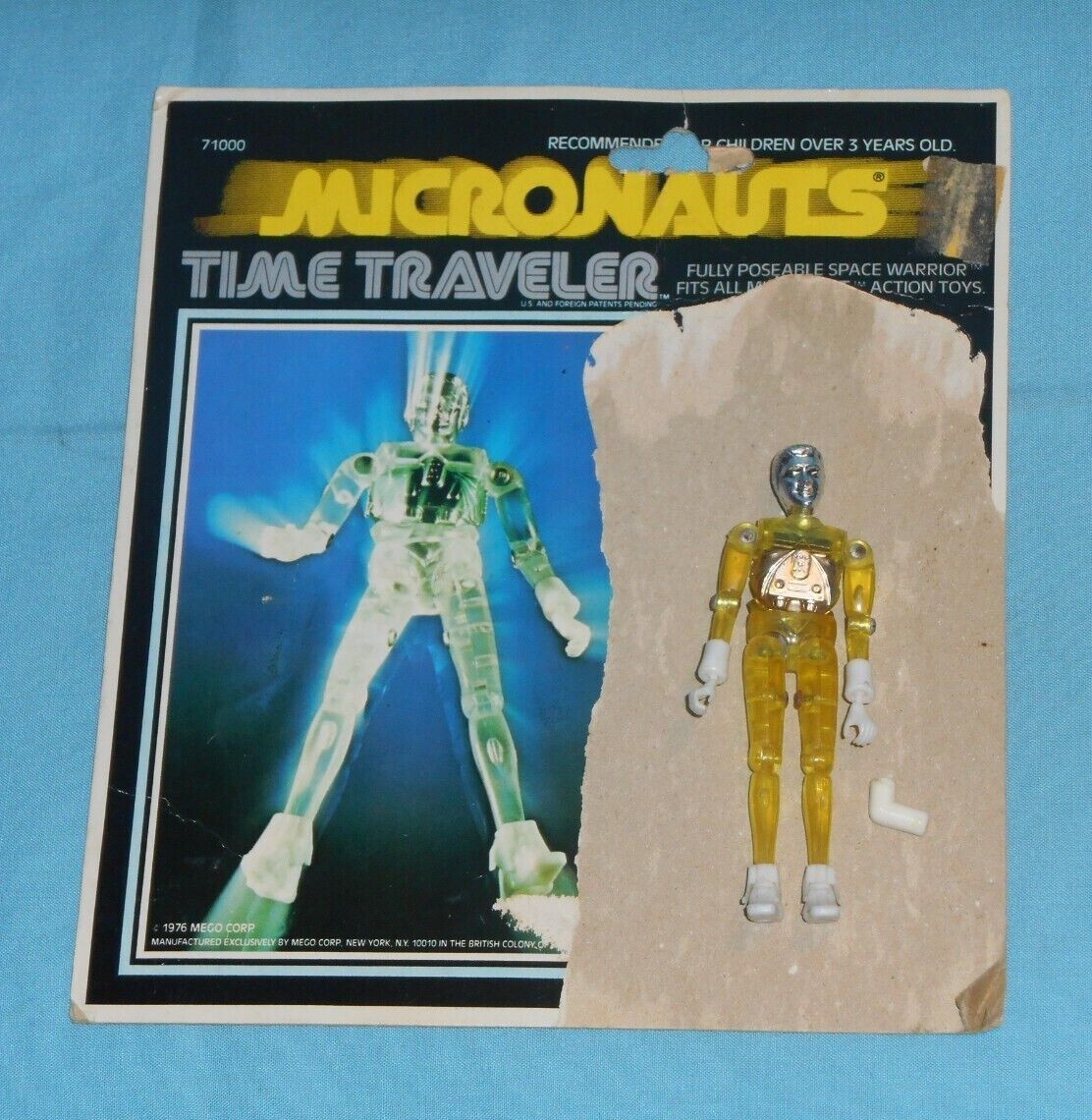 vintage Mego Micronauts complete YELLOW TIME TRAVELER with