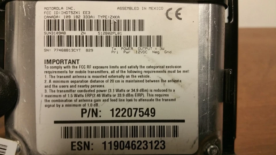 2003 SAAB 9-3 MÓDULO DE COMUNICAÇÃO 12207549 - Imagem 4 de 4