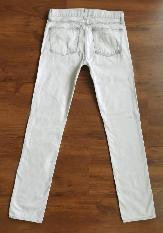 HOT AUTHENTIC Men's USA J BRAND @ Slim SKINNY Zip WHITE GRAY Denim Jeans 31 x 34 - Image 3 of 4