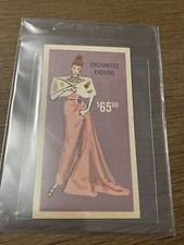 1961 Mattel The Barbie Game Queen Of The Prom Board Game Formal Dress Card RARE