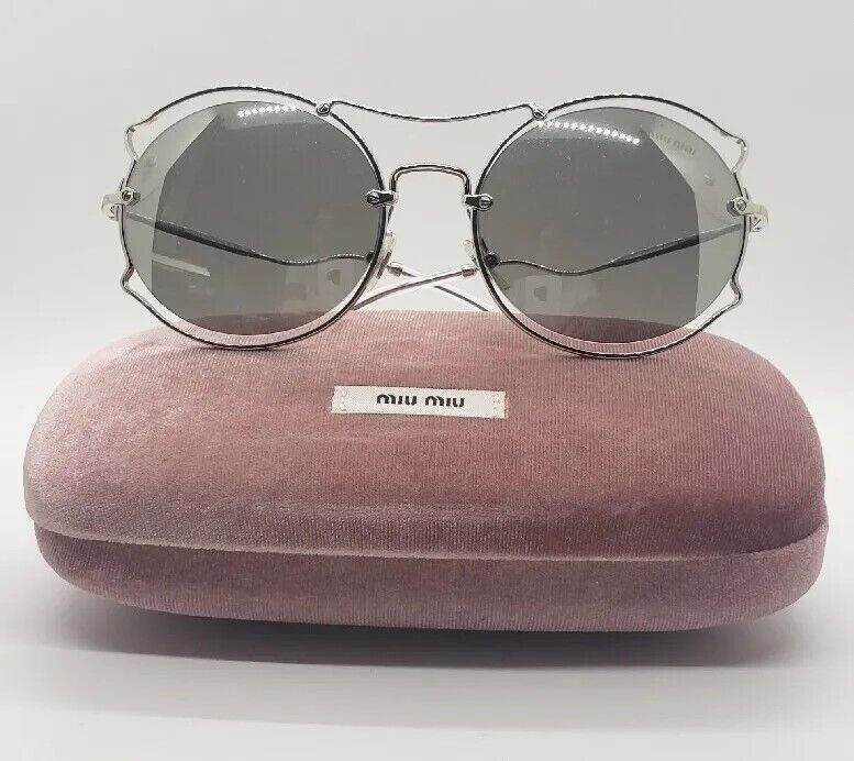 MIU MIU Sunglasses Metal Silver Mirror SMU 505. Authentic MIU MIU Sunglasses Metal Silver Mirror SMU 505. Authentic