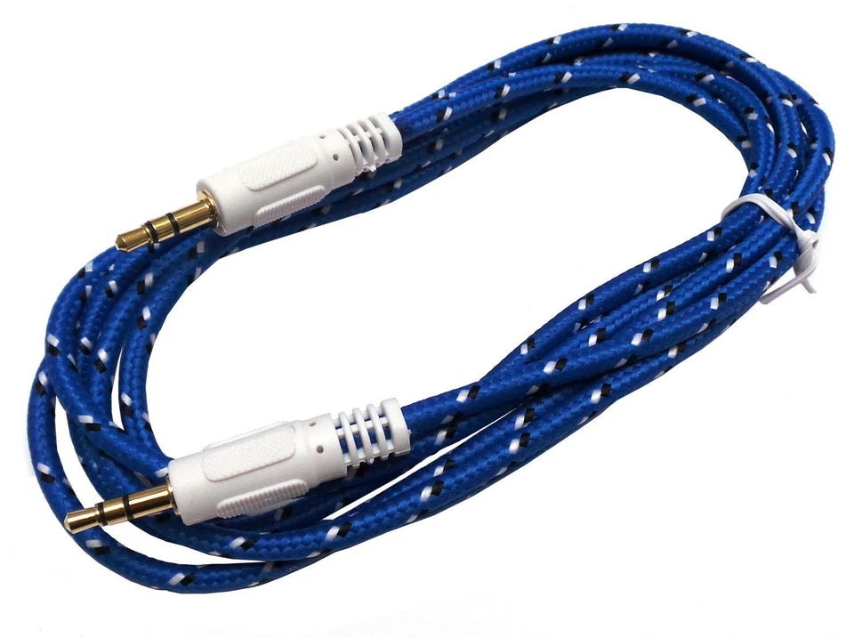 3,5 мм ВСПОМОГАТЕЛЬНЫЙ ШНУР штекер штекер стерео аудио кабель ПК iPod MP3 автомобильный аудио лот - Изображение 4 из 4