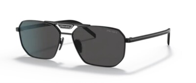 Prada 58YS - 57 1AB5SO - Sonnenbrille - Schwarz/Dunkelgrau