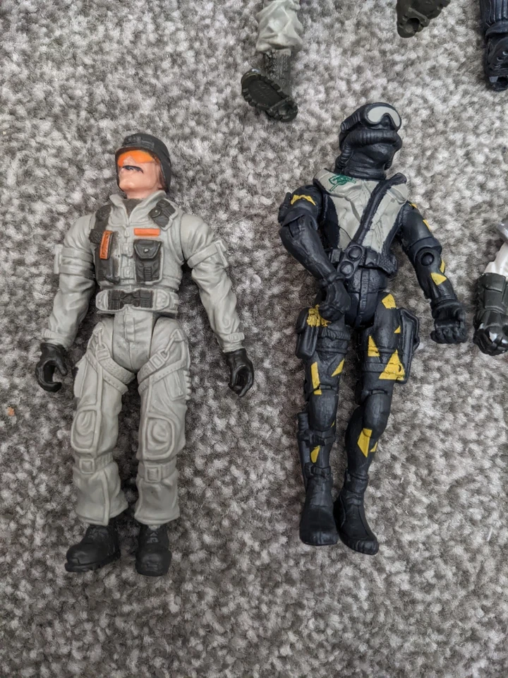 Lote de 12 figuras de acción militares de LANARD THE CORPS GI Joe más moto Jeep Foto 2 de 4