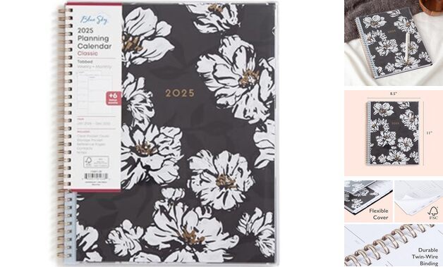 2025 Weekly and Monthly Planner Calendar, 8.5