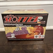 Slotter Board Game, 12 Table-Top Coin Games, Brand NEW