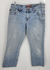 Z Cavaricci Jeans Womens 7 Light Wash Straight Leg Low Rise Denim Y2K Vintage