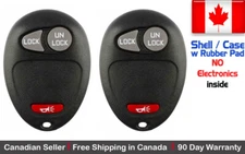 2x New Replacement Keyless Entry Key Fob Case For Chevy GMC Pontiac - Shell Only