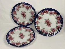 Antique/Vintage Nippon Scalloped Porcelain 6.25” bread plates 