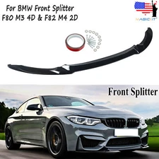 CS Style Front Bumper Spoiler Splitter Lip For BMW F80 M3 F82 F83 M4 2015-2020 