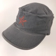Horny Toad Red Star Gray Stripe Cadet Cap With Margarita Recipe INside