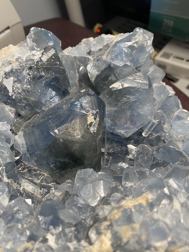Large Celestite Clusters 17 Pounds. Amazing Specimen￼￼ - Image 3 of 4