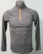 Womens SPYDER Pullover Long Sleeve Athletic Sweater 1/4 Zip Gray Size Small S