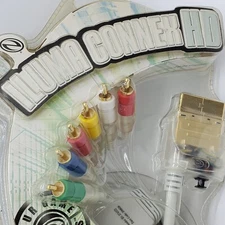 Xbox 360 Component & RCA Cables HDTV AV Gold-Plated Connection Ends ILLUMINATED