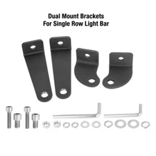 2PCS Universal Side-Mounted Bracket Adjustable For Straight Curved Led Light Bar