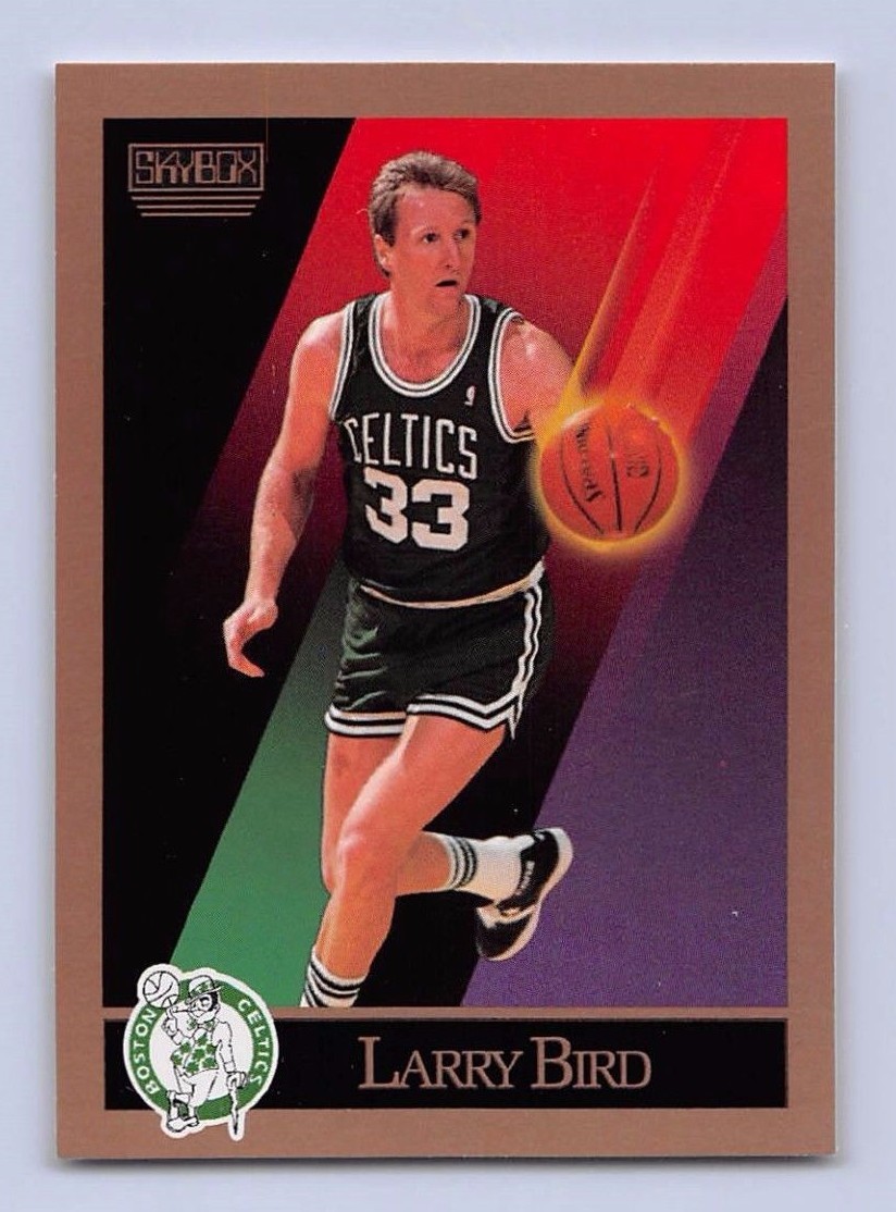 1990-91 LARRY BIRD - Skybox Basketball Card # 14 - BOSTON CELTICS  