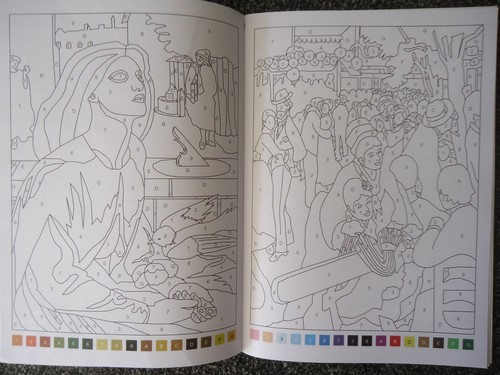 ADVANCED COLOUR BY NUMBERS - ADULTS COLOURING BOOK - ART - Famous paintings - Picture 2 of 6